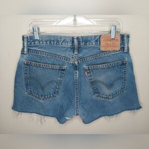 Vintage Levi's 505 Women’s SIze 32 Jean Shorts Jorts Cut Offs Denim Distressed